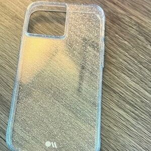 ipsy Glittery Clear Phone Case